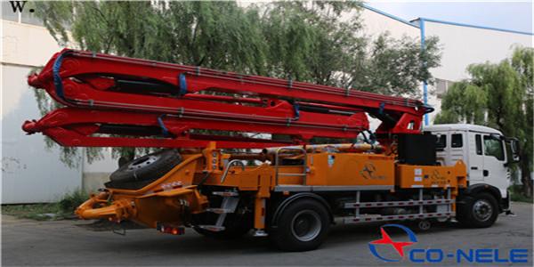 小科課堂：小型混凝土泵車輪胎到底要不要離開地面？